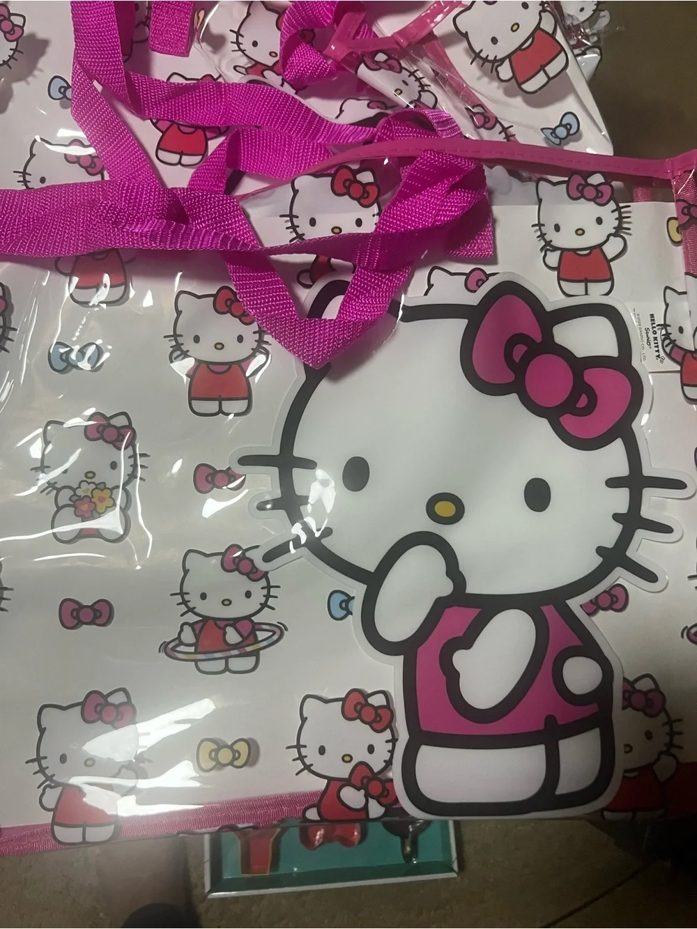 Hello Kitty Pink Clear Kids Tote with Character Print